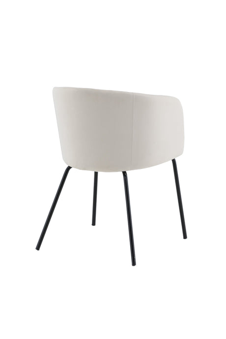 Berit Esszimmerstuhl - beige/Polyester - Samt - Essstühle - ALVAHOME