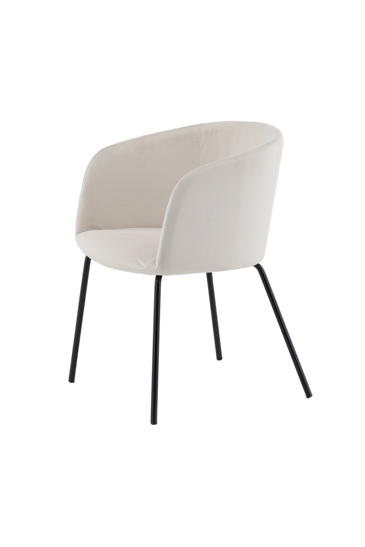 Berit Esszimmerstuhl - beige/Polyester - Samt - Essstühle - ALVAHOME