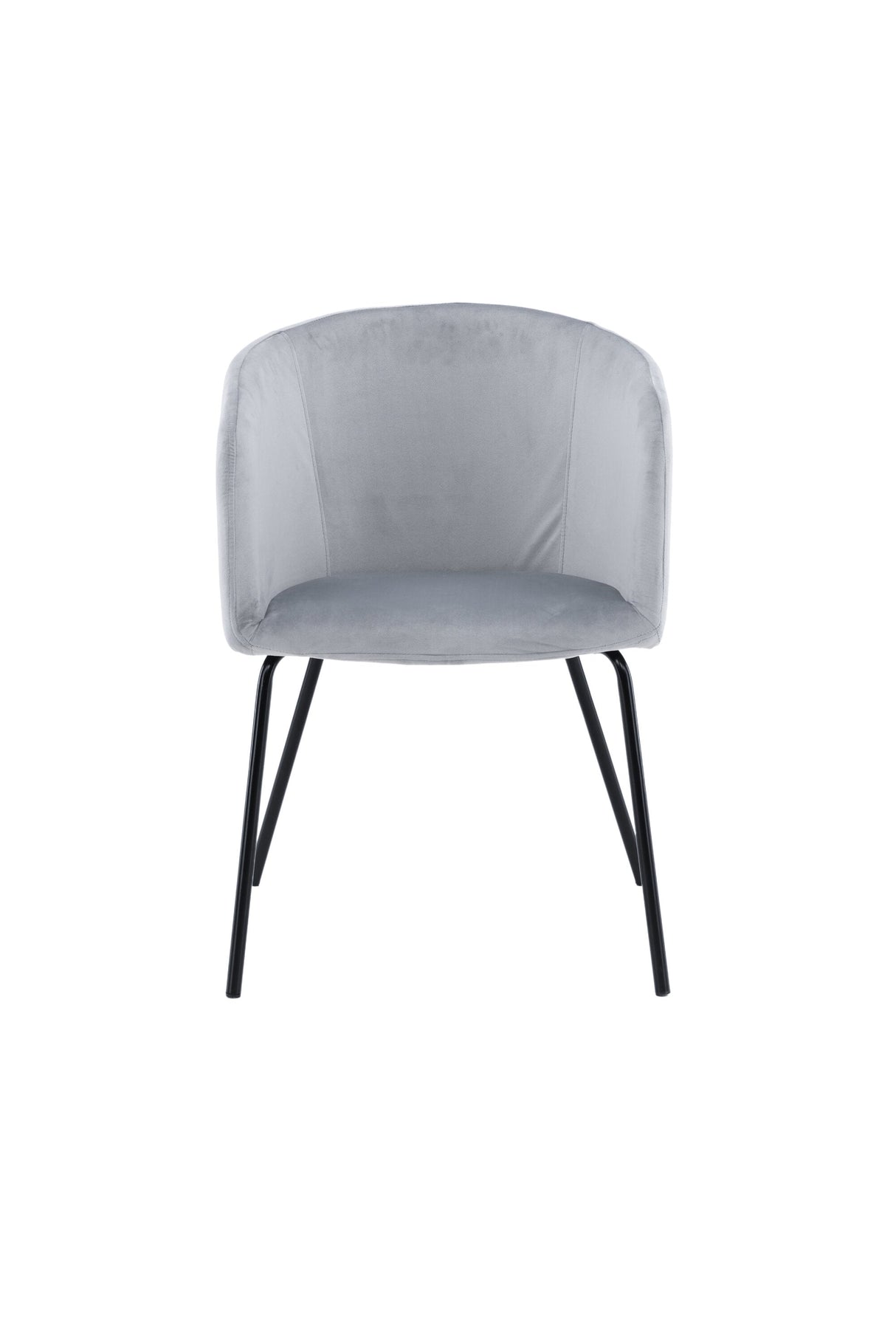 Berit Esszimmerstuhl - grau/Polyester - Samt - Essstühle - ALVAHOME