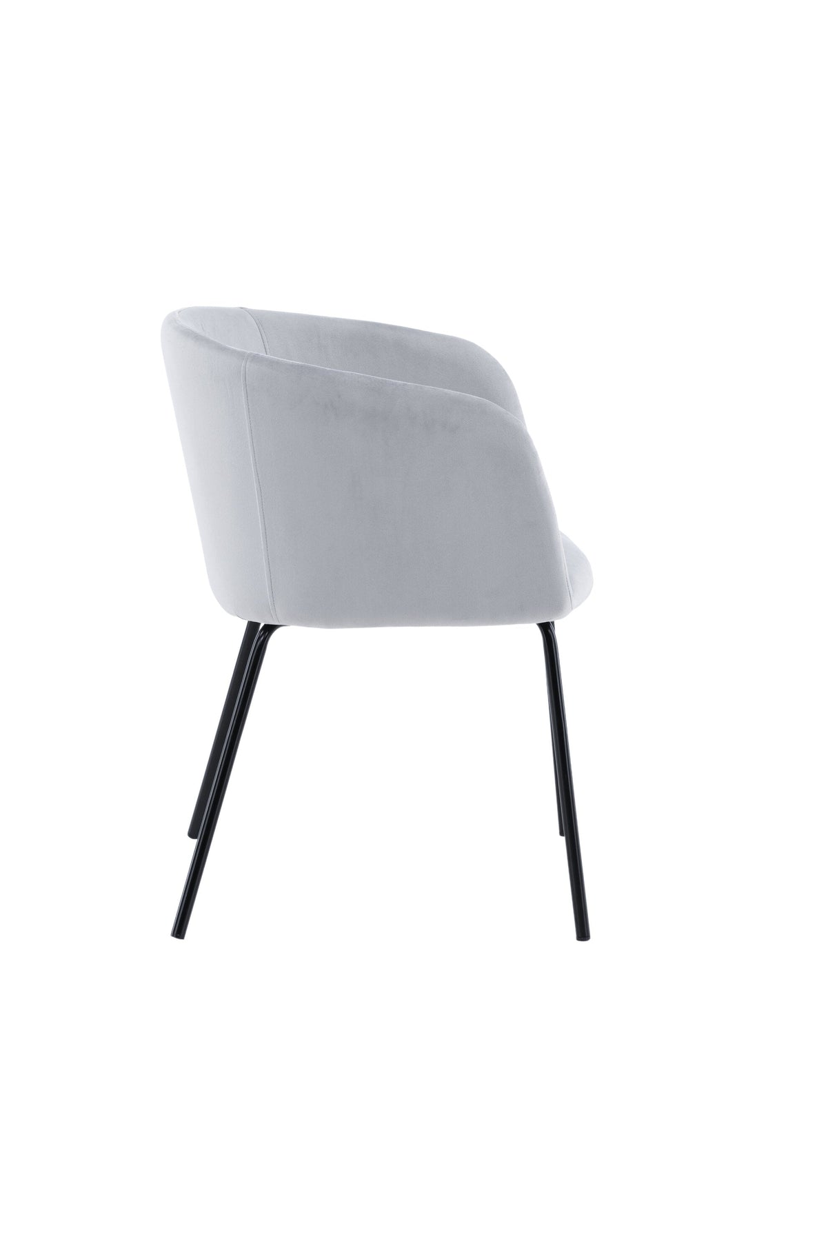 Berit Esszimmerstuhl - grau/Polyester - Samt - Essstühle - ALVAHOME