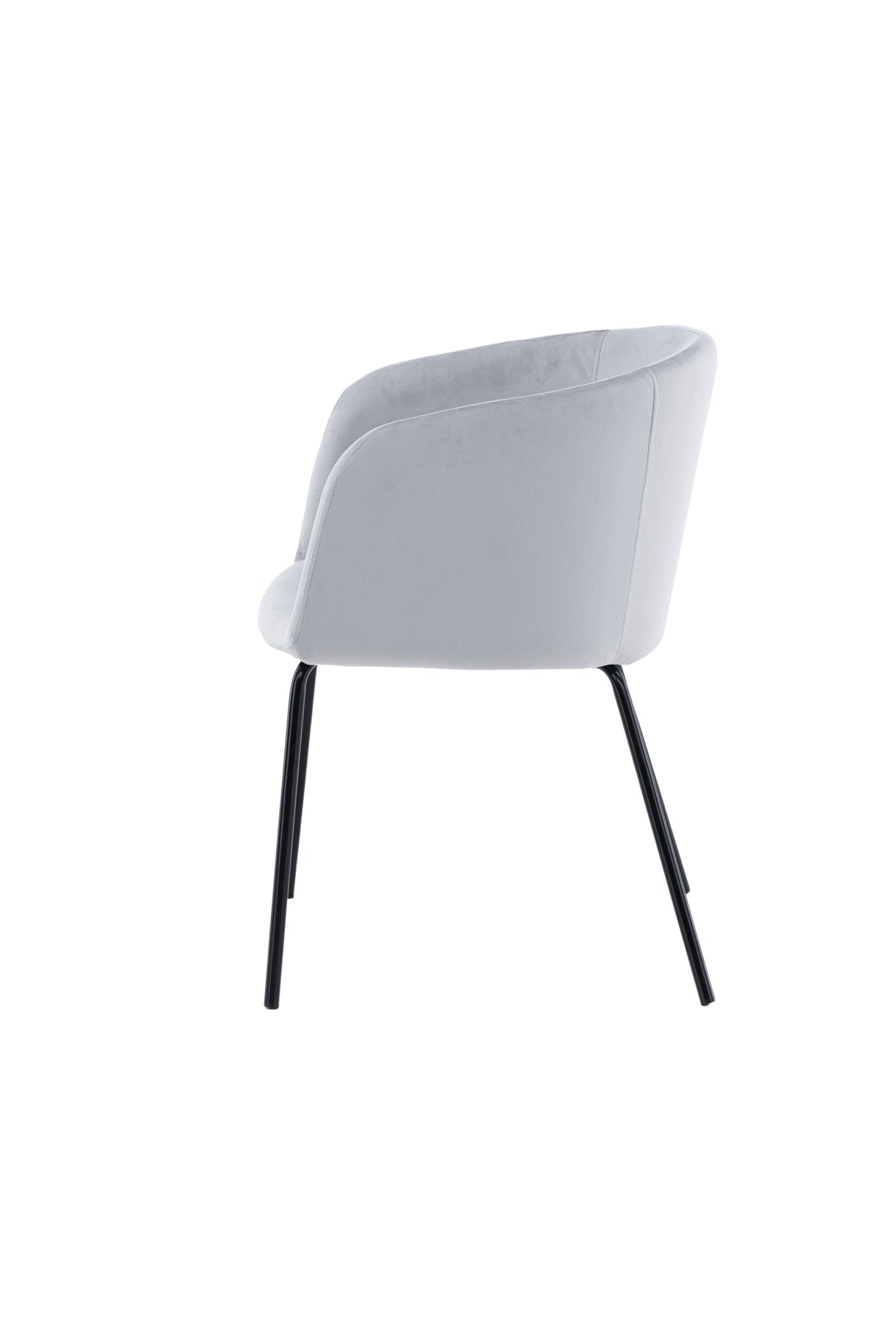 Berit Esszimmerstuhl - grau/Polyester - Samt - Essstühle - ALVAHOME