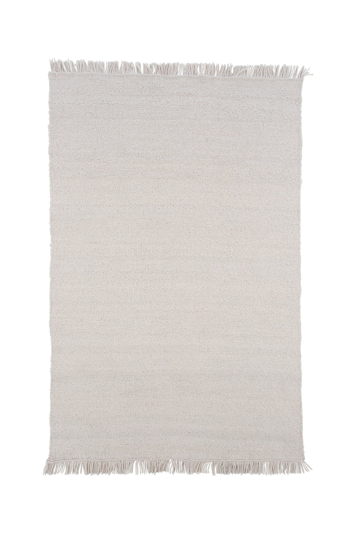 Betina Wohnzimmerteppich - weiß/Wolle - Wohnzimmerteppiche - ALVAHOME