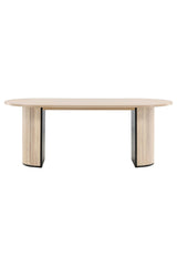 Bianca ovaler Esstisch - white - wash/Furnier - Ovale Esstische - ALVAHOME