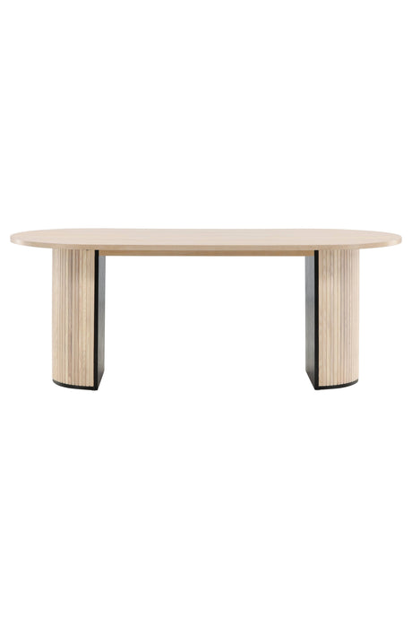 Bianca ovaler Esstisch - white - wash/Furnier - Ovale Esstische - ALVAHOME