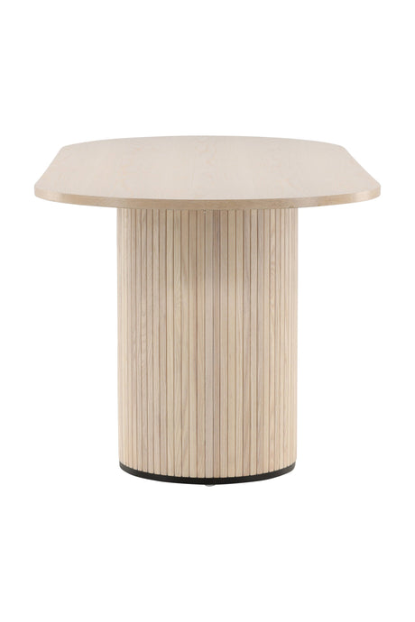 Bianca ovaler Esstisch - white - wash/Furnier - Ovale Esstische - ALVAHOME