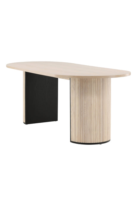 Bianca ovaler Esstisch - white - wash/Furnier - Ovale Esstische - ALVAHOME