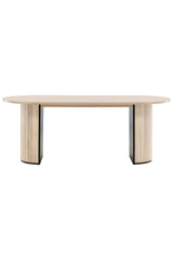 Bianca ovaler Esstisch - white - wash/Furnier - Ovale Esstische - ALVAHOME