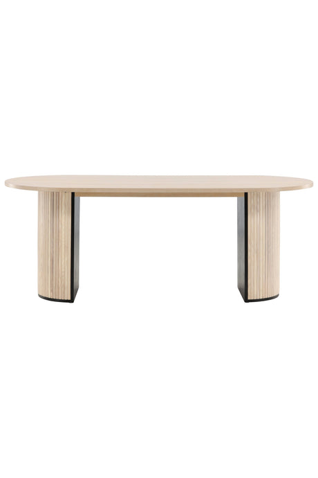 Bianca ovaler Esstisch - white - wash/Furnier - Ovale Esstische - ALVAHOME
