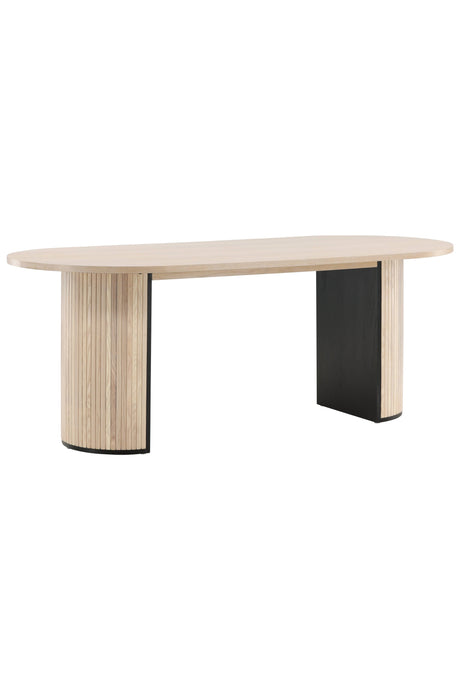 Bianca ovaler Esstisch - white - wash/Furnier - Ovale Esstische - ALVAHOME