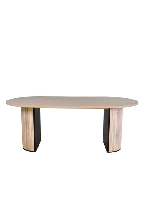 Bianca ovaler Esstisch - white - wash/Furnier - Ovale Esstische - ALVAHOME