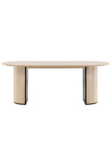 Bianca ovaler Esstisch - white - wash/Furnier - Ovale Esstische - ALVAHOME