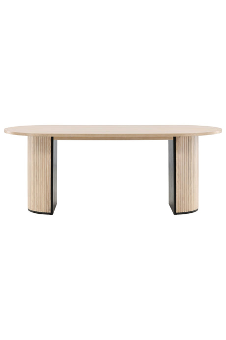Bianca ovaler Esstisch - white - wash/Furnier - Ovale Esstische - ALVAHOME