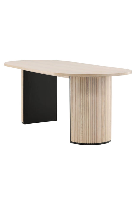 Bianca ovaler Esstisch - white - wash/Furnier - Ovale Esstische - ALVAHOME