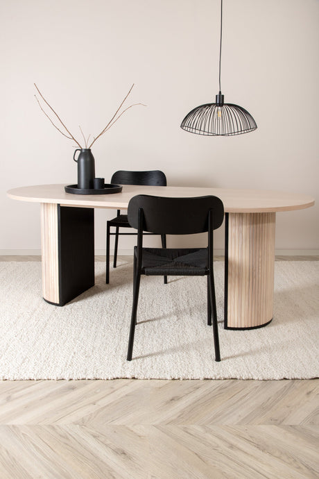 Bianca ovaler Esstisch - white - wash/Furnier - Ovale Esstische - ALVAHOME