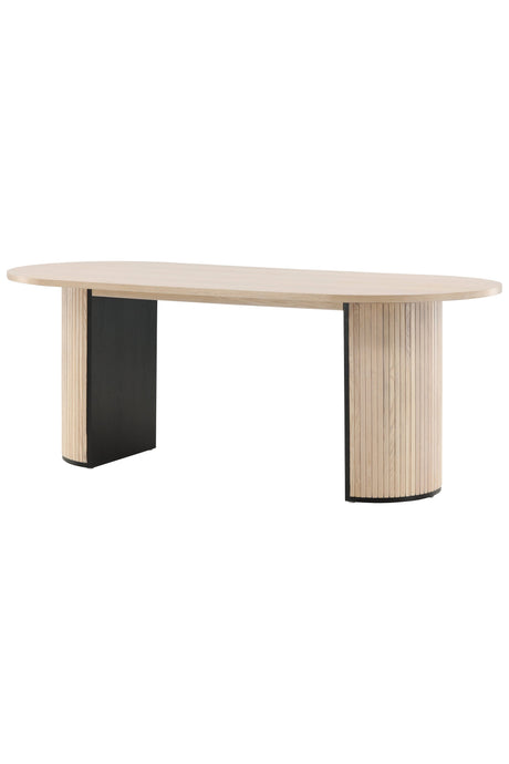 Bianca ovaler Esstisch - white - wash/Furnier - Ovale Esstische - ALVAHOME