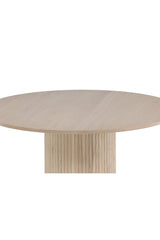 Bianca runder Esstisch - white - wash/Furnier - Runde Esstische - ALVAHOME