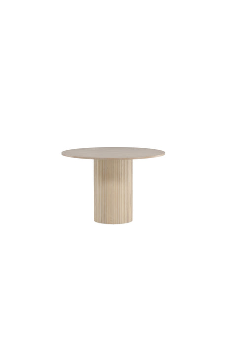 Bianca runder Esstisch - white - wash/Furnier - Runde Esstische - ALVAHOME