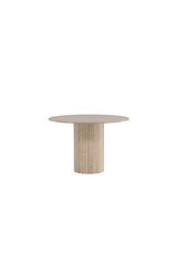 Bianca runder Esstisch - white - wash/Furnier - Runde Esstische - ALVAHOME
