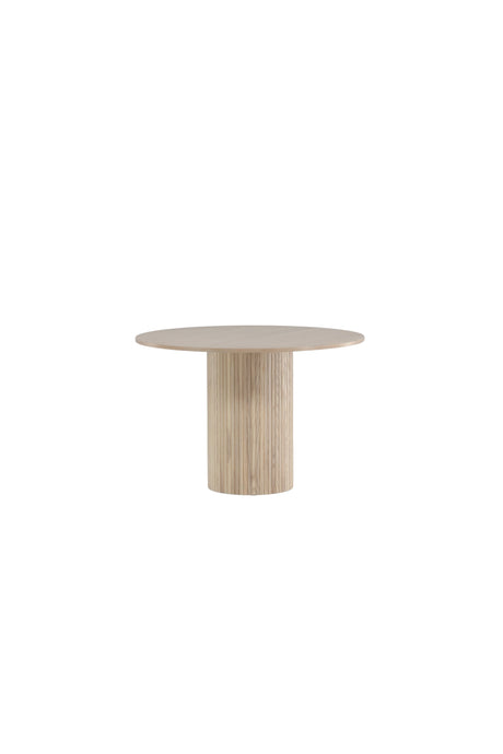 Bianca runder Esstisch - white - wash/Furnier - Runde Esstische - ALVAHOME
