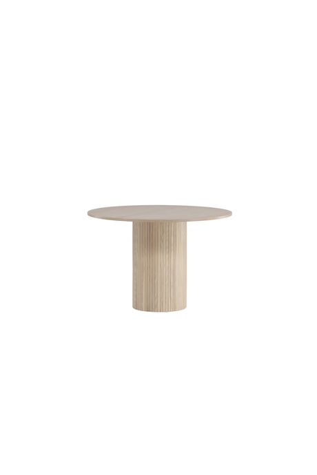 Bianca runder Esstisch - white - wash/Furnier - Runde Esstische - ALVAHOME