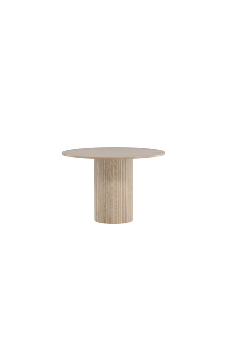 Bianca runder Esstisch - white - wash/Furnier - Runde Esstische - ALVAHOME
