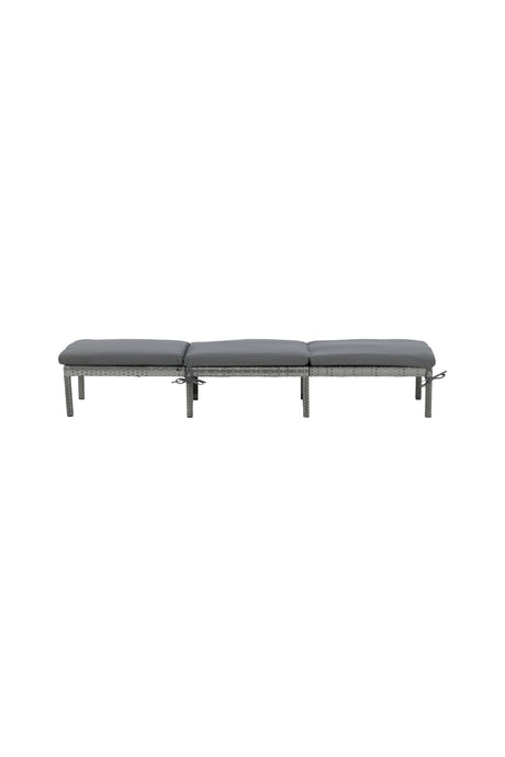 Bilbao Outdoor Sun - Lounge - grau/Weidengeflecht - Outdoor Sun - Lounges - ALVAHOME