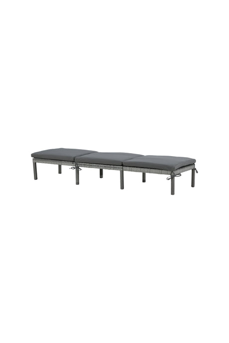 Bilbao Outdoor Sun - Lounge - grau/Weidengeflecht - Outdoor Sun - Lounges - ALVAHOME