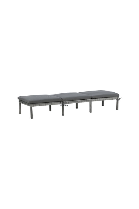 Bilbao Outdoor Sun - Lounge - grau/Weidengeflecht - Outdoor Sun - Lounges - ALVAHOME