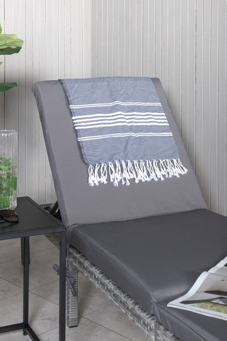 Bilbao Outdoor Sun - Lounge - grau/Weidengeflecht - Outdoor Sun - Lounges - ALVAHOME