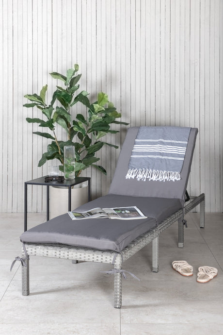 Bilbao Outdoor Sun - Lounge - grau/Weidengeflecht - Outdoor Sun - Lounges - ALVAHOME