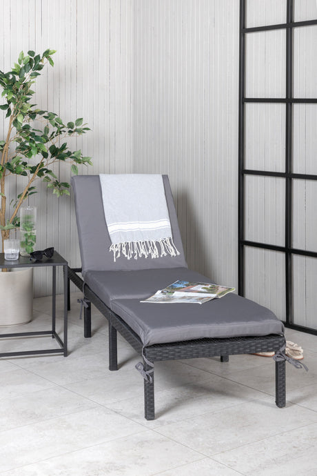 Bilbao Outdoor Sun - Lounge - schwarz/Weidengeflecht - Outdoor Sun - Lounges - ALVAHOME