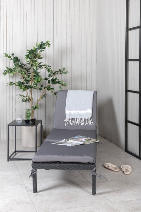 Bilbao Outdoor Sun - Lounge - schwarz/Weidengeflecht - Outdoor Sun - Lounges - ALVAHOME