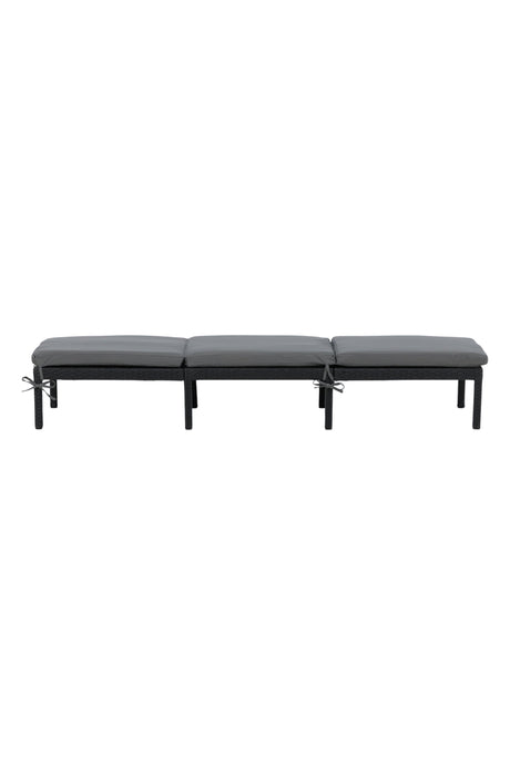 Bilbao Outdoor Sun - Lounge - schwarz/Weidengeflecht - Outdoor Sun - Lounges - ALVAHOME