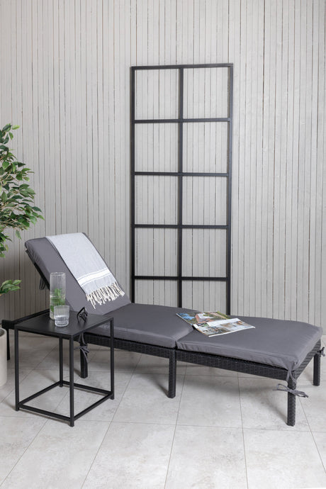 Bilbao Outdoor Sun - Lounge - schwarz/Weidengeflecht - Outdoor Sun - Lounges - ALVAHOME