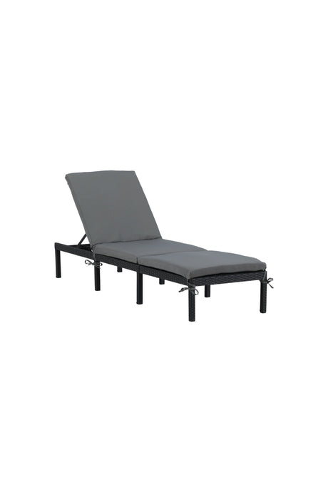 Bilbao Outdoor Sun - Lounge - schwarz/Weidengeflecht - Outdoor Sun - Lounges - ALVAHOME