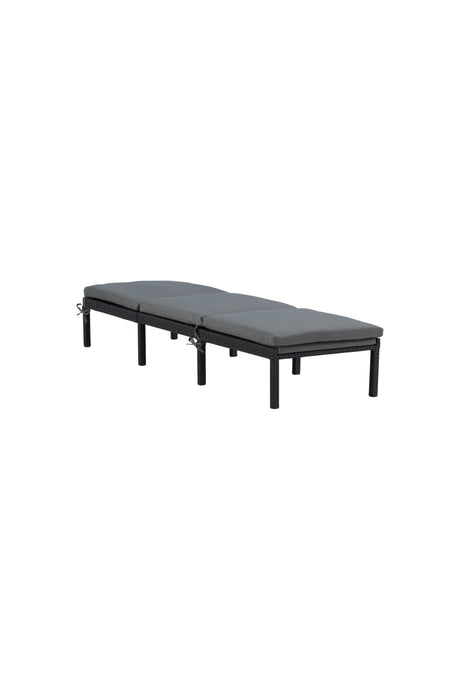Bilbao Outdoor Sun - Lounge - schwarz/Weidengeflecht - Outdoor Sun - Lounges - ALVAHOME