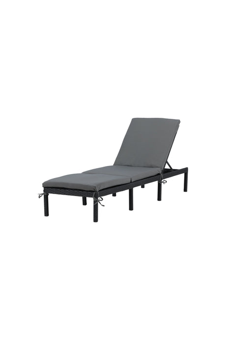 Bilbao Outdoor Sun - Lounge - schwarz/Weidengeflecht - Outdoor Sun - Lounges - ALVAHOME