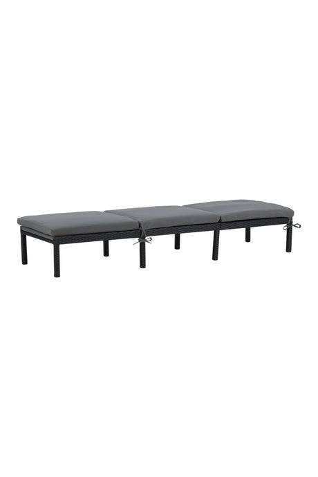 Bilbao Outdoor Sun - Lounge - schwarz/Weidengeflecht - Outdoor Sun - Lounges - ALVAHOME
