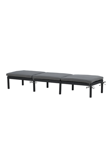 Bilbao Outdoor Sun - Lounge - schwarz/Weidengeflecht - Outdoor Sun - Lounges - ALVAHOME
