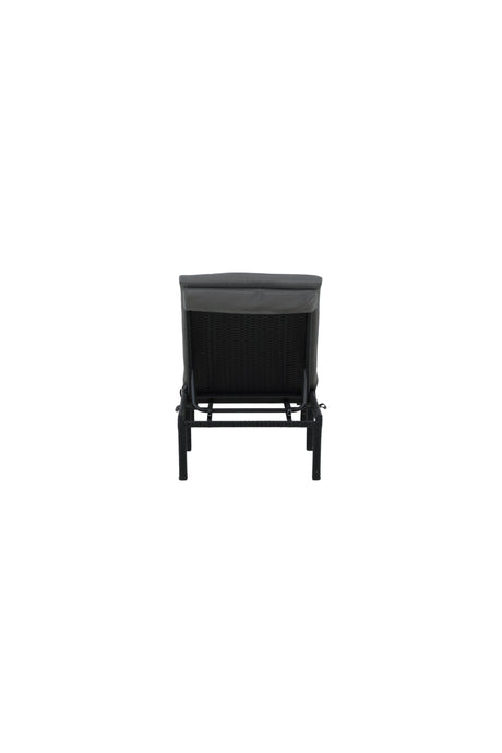 Bilbao Outdoor Sun - Lounge - schwarz/Weidengeflecht - Outdoor Sun - Lounges - ALVAHOME
