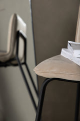 Bisbee Barhocker - beige/Stahl - Barhocker - ALVAHOME