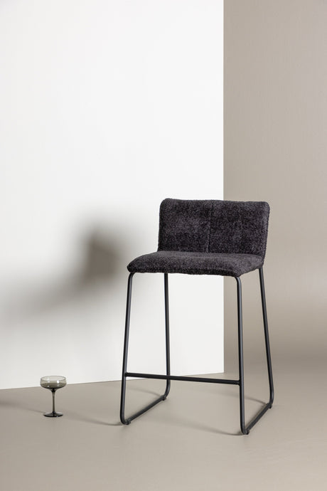 Bisbee Barhocker - schwarz/Bouclé - Barhocker - ALVAHOME