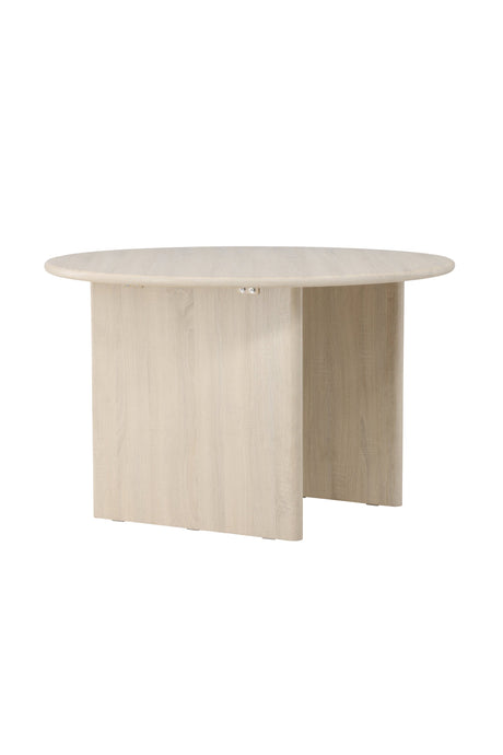 Björholmen runder Esstisch - white - wash/MDF - Runde Esstische - ALVAHOME
