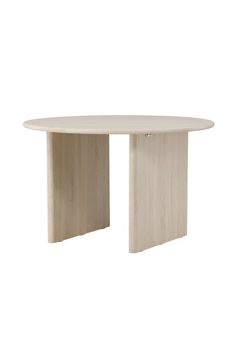 Björholmen runder Esstisch - white - wash/MDF - Runde Esstische - ALVAHOME