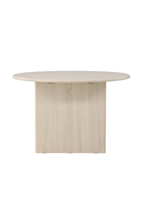 Björholmen runder Esstisch - white - wash/MDF - Runde Esstische - ALVAHOME