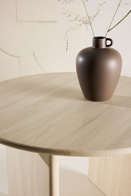 Björholmen runder Esstisch - white - wash/MDF - Runde Esstische - ALVAHOME