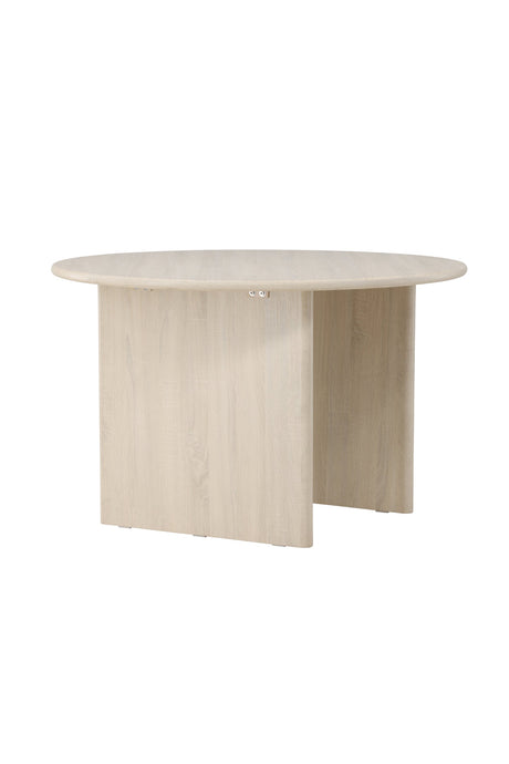 Björholmen runder Esstisch - white - wash/MDF - Runde Esstische - ALVAHOME