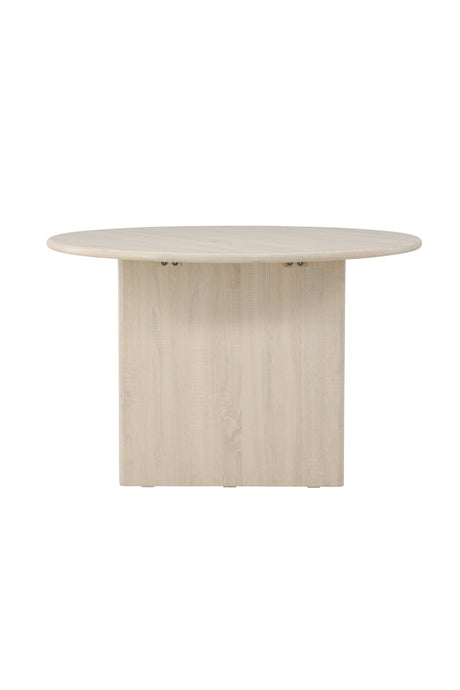 Björholmen runder Esstisch - white - wash/MDF - Runde Esstische - ALVAHOME