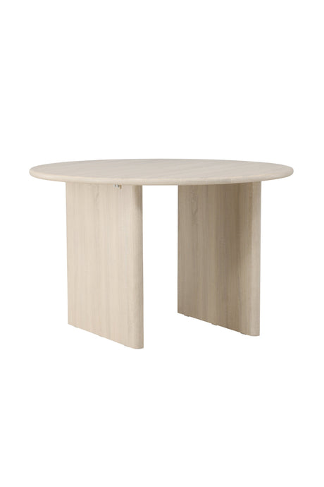 Björholmen runder Esstisch - white - wash/MDF - Runde Esstische - ALVAHOME