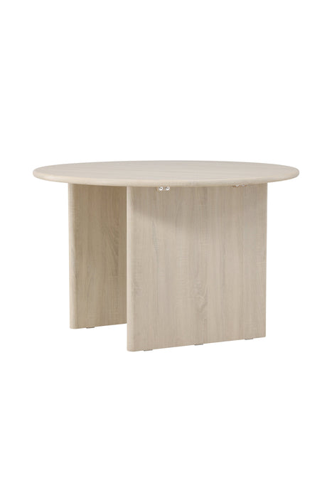 Björholmen runder Esstisch - white - wash/MDF - Runde Esstische - ALVAHOME